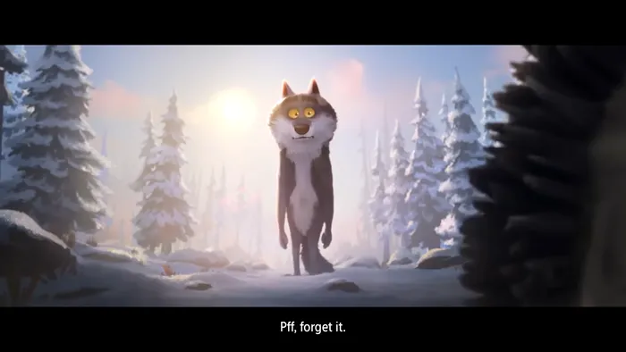 Reclama de Crăciun cu lupul vegetarian care a strâns peste un milion de vizualizări. Ce poveste se ascunde în spatele acesteia, de fapt