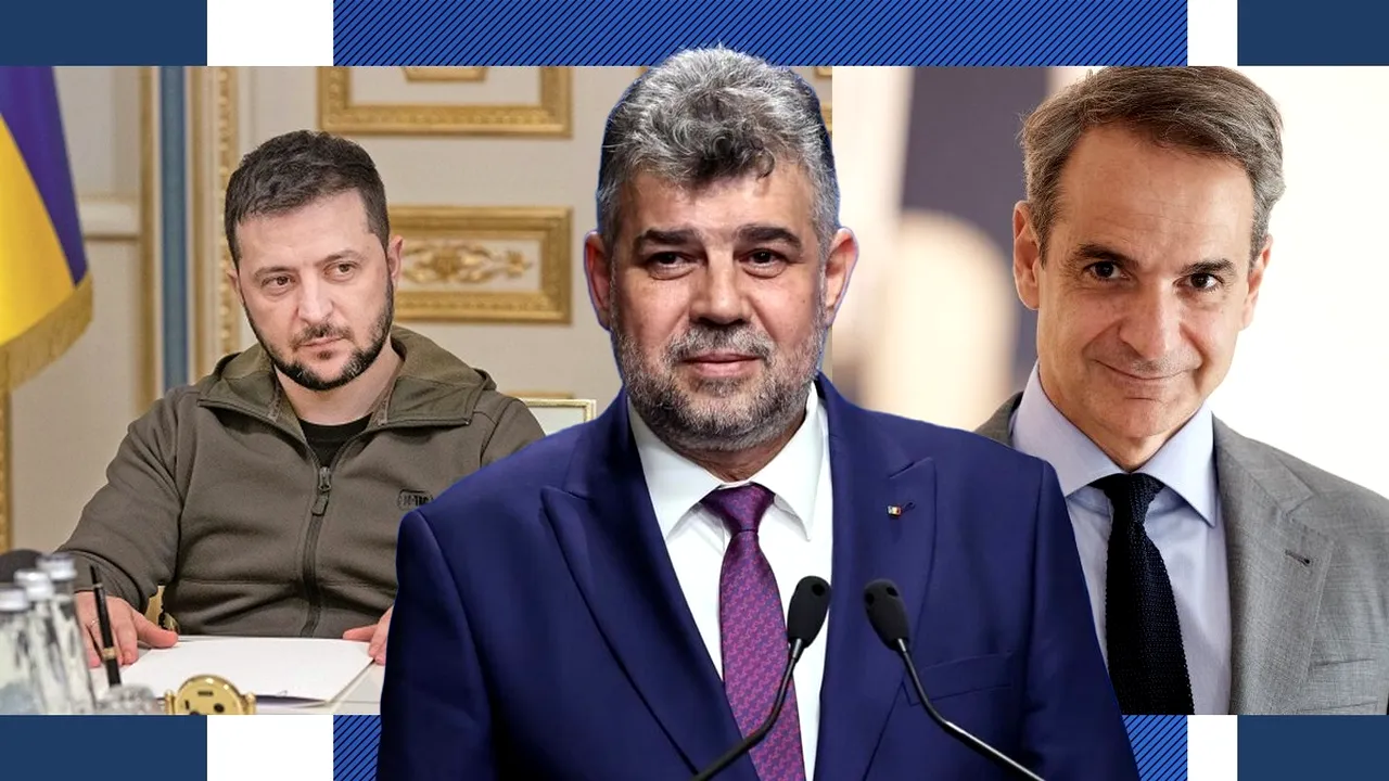 Zelenski își continuă turneul european în Grecia. La Summitul Ucraina-Balcani de la Atena participă și Marcel Ciolacu