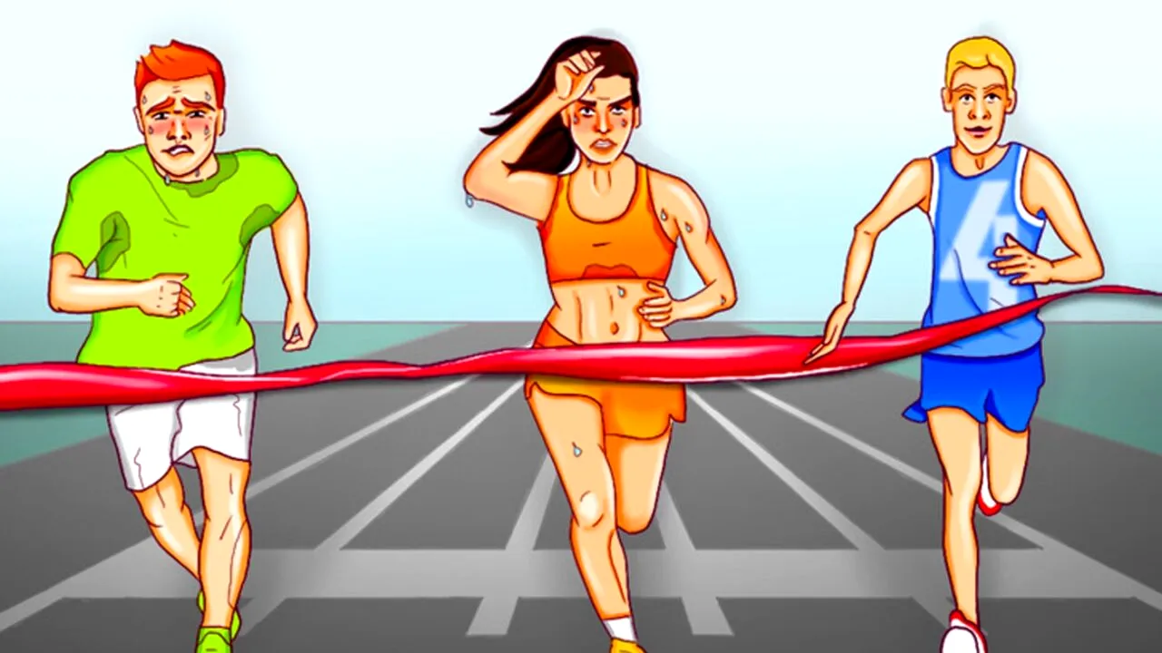 Test IQ | Care dintre cei 3 atleți trișează? Geniile răspund corect în 4 secunde