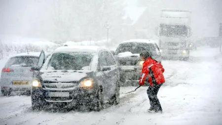 Cod PORTOCALIU și galben de ninsori abundente cu depuneri mari de zăpadă, viscol puternic și ploi torențiale. Județele afectate de ciclonul de Crăciun