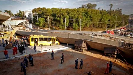 ACCIDENT GRAV în Brazilia. Cel puțin doi morți și 19 răniți după prăbușirea unei pasarele peste o autostradă 