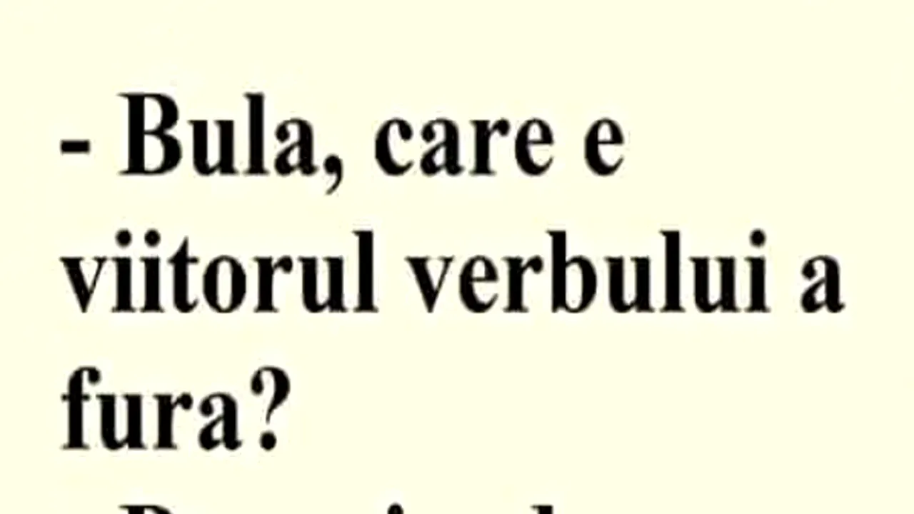 BANC | Care e viitorul verbului 