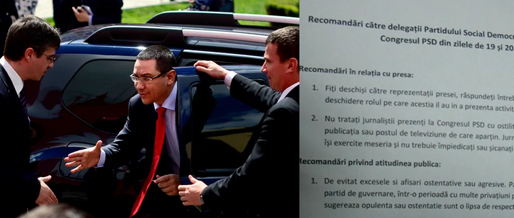 Într-un document de uz intern, Ponta le-a trasat pesediștilor noile REGULI DE COMPORTAMENT: „Fără aroganță!