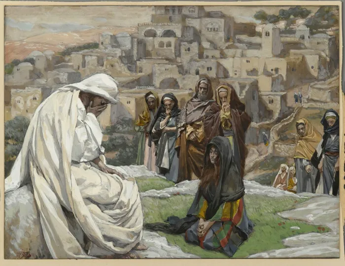 „Jésus pleura”, pictură realizată între 1886–1896 de artistul francez James Tissot, în acuarelă opacă peste grafit pe hârtie, reprezentând momentul când Iisus este sfâșiat de durere din cauza păcatelor cetății Ierusalimului. 