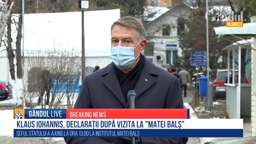 Klaus Iohannis, la Spitalul „Matei Balș”: „Este o zi foarte tristă / Cei vinovați vor fi sancționați / Sistemul trebuie reformat, aștept proiectul de la ministrul Sănătății” (VIDEO)