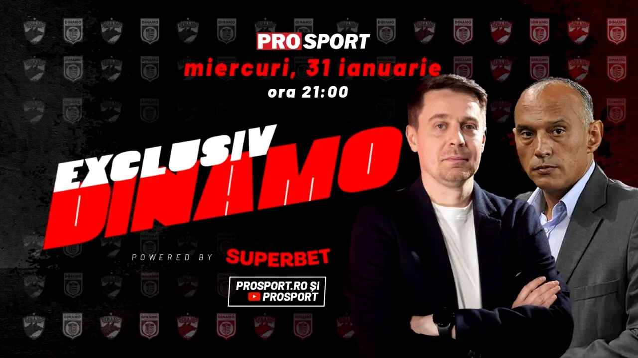 EXCLUSIV DINAMO, miercuri, de la ora 21, invitat Florin Prunea. Fostul portar al „câinilor” comentează subiectele la zi