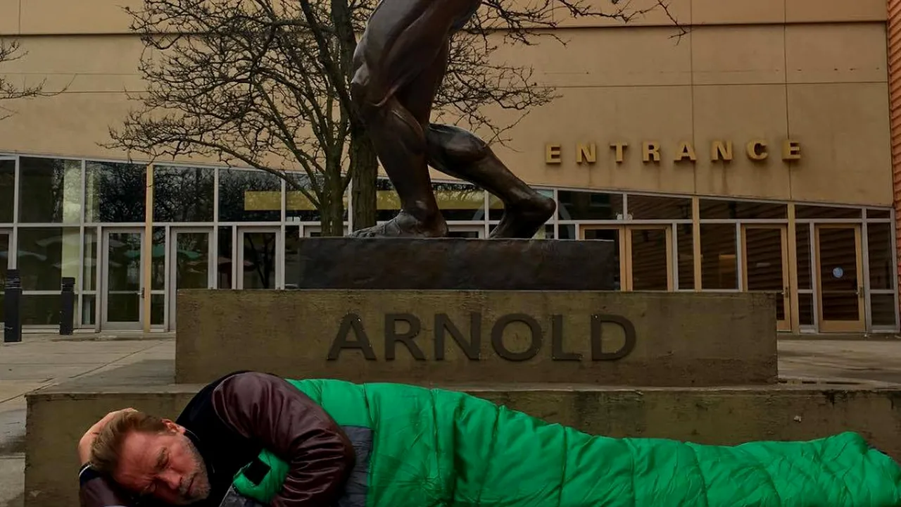 Explicația lui Arnold Schwarzenegger pentru această imagine 