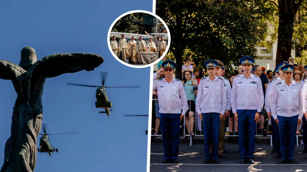 Avioane de luptă și elicoptere fac zboruri de antrenament deasupra Capitalei.  Forțele Aeriene Române pregătesc un spectacol aviatic