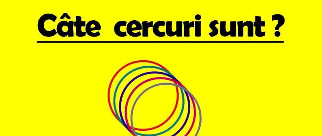 Test IQ exclusiv pentru genii | Calculați câte cercuri sunt, în total, în această poză!