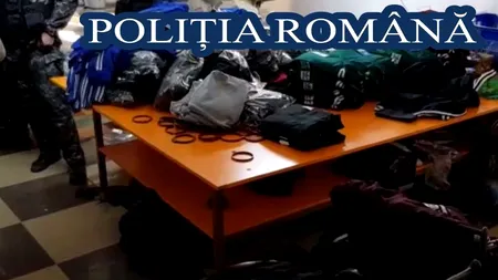 Mafia hainelor contrafăcute din București. Peste 3.000 de articole de îmbrăcăminte, confiscate. Prejudiciul, 500.000 euro