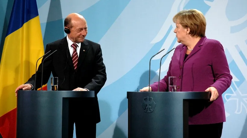 Băsescu o contrazice pe Merkel: Trump are dreptate. Respect Germania, dar nu pot să nu învăț din istorie