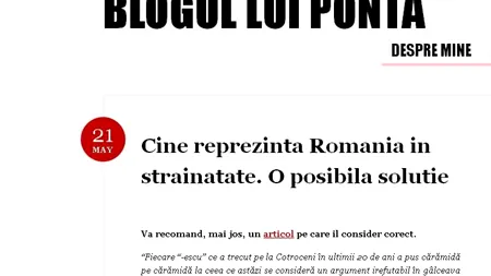 Premierul Victor Ponta a recomandat pe blogul său un editorial din Gândul