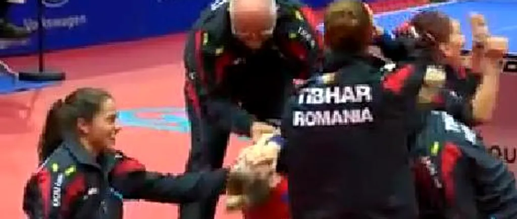 Aur pentru România la Europeanul de tenis de masă, după ce a învins echipa Germaniei. VIDEO