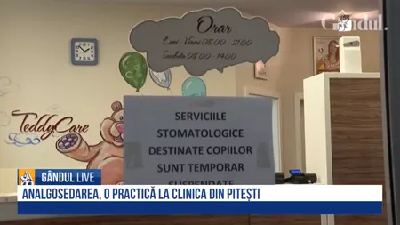 EXCLUSIV | Analgosedarea, practică frecventă în clinica stomatologică din Pitești. Mărturisirile mamei unei fetițe de 3 ani: „Medicul mi-a spus că nu există niciun risc”
