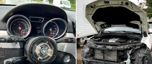 Un român stabilit în Italia și-a găsit Mercedesul dezmembrat în parcare. Paguba se ridică la 14.000 de euro, hoții furându-i chiar și volanul