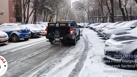 (P) Salubrizare 5: Echipele de deszăpezire au acționat pe străzile sectorului astfel încât să nu existe incidente