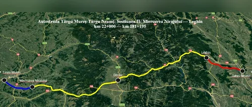 Ministerul Transporturilor deschide licitația pentru tronsonul doi al Autostrăzii A8 Târgu Mureș - Târgu Neamț