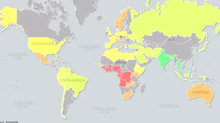 Harta care îți arată unde sunt cei mai „norocoși