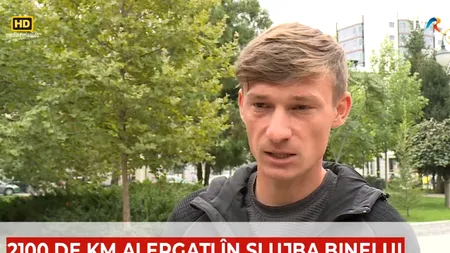 Un ieșean a alergat 2.100 de km în 33 de zile, încercând să strângă bani pentru copiii cu autism, sindromul Down și ADHD