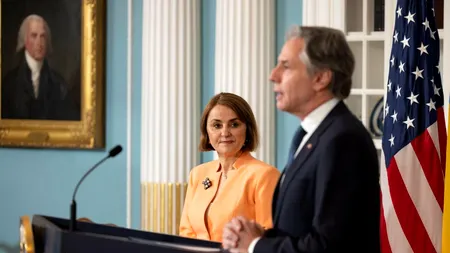 Ministrul Luminița Odobescu s-a întâlnit cu secretarul de Stat al SUA/ Antony Blinken mulțumește României pentru parteneriatul strategic de 25 ani