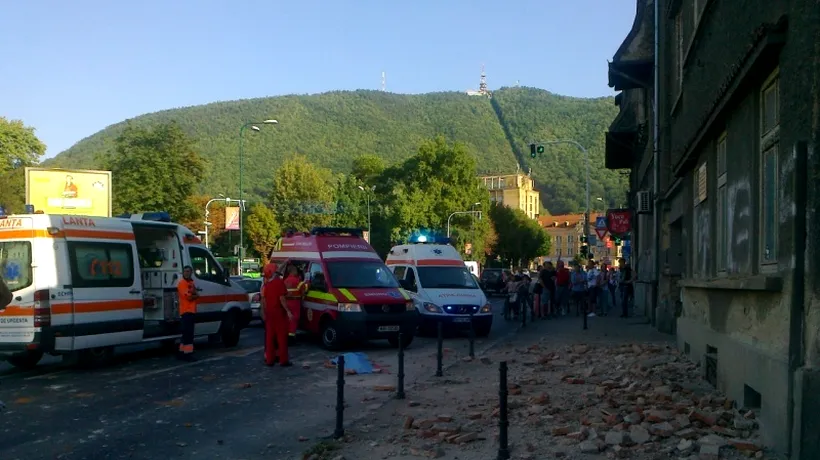 Femeie din Brașov ucisă după ce a căzut o bucată de tencuială peste ea