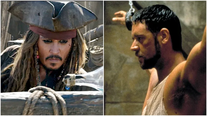 Legătura ciudată care există între Jack Sparrow din „Pirații din Caraibe” și Maximus din „Gladiatorul”