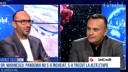 VIDEO | Dr. Adrian Marinescu: „Din păcate, sunt prea puține spitale care contribuie la circuitul COVID. În ultimele două săptămâni, s-au dublat spre triplat cazurile de infectare”