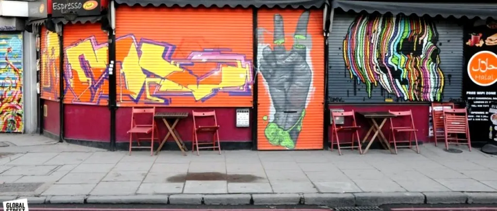 GALERIE FOTO. Trei tineri britanici colorează Londra