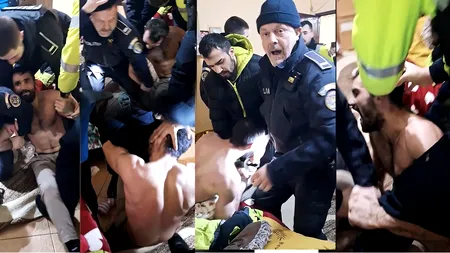 Un bărbat a mușcat trei agenți de poliție care s-au deplasat la locuința sa în urma unui apel 112