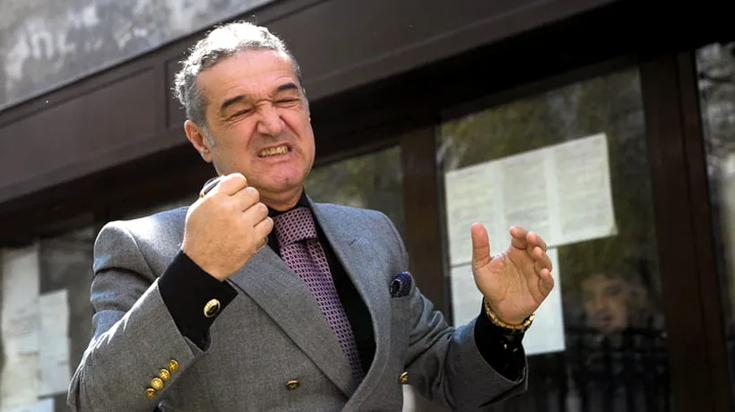 Primele imagini cu Gigi Becali la poliție. Gest controversat al polițistului care-l anchetează