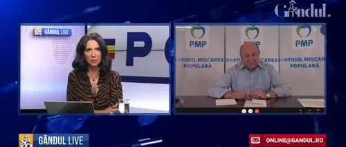 GÂNDUL LIVE. Candidatul PMP la Primăria Capitalei, Traian Băsescu: „La nivelul guvernului lucrurile sunt pierdute de sub control” / „În România sunt doi politicieni care mint cum respiră”