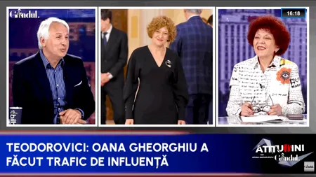Ce spune Eugen Teodorovici despre cazul Oanei Gheorghiu: „Ea nu are culoarea roșie, nu e PSD-istă. Îmi amintesc ce presiune era pe noi”