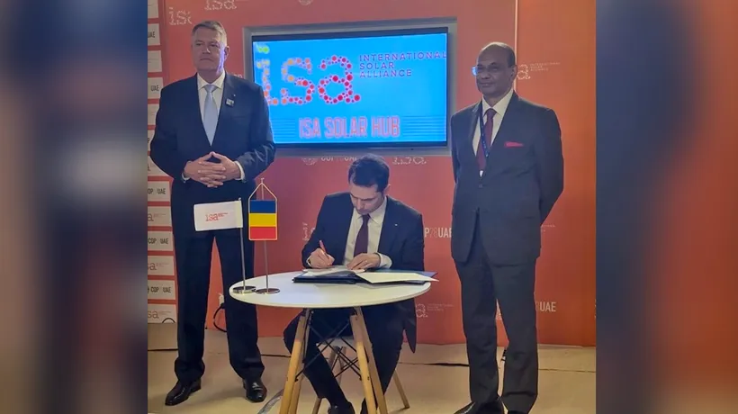 Ministrul Energiei a semnat aderarea României la International Solar Alliance, la COP-28. Sebastian Burduja: „Este un moment istoric”
