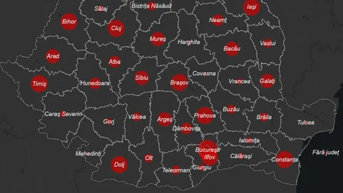 Cel mai mare număr de noi infectări, înregistrat în București. Topul zonelor unde SARS-CoV-2 face ravagii