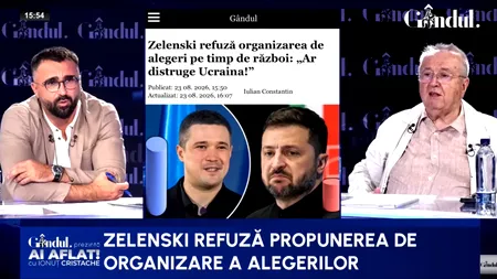 Cristoiu critică explicațiile lui Zelenski pentru refuzul de a organiza noi alegeri: Fedorov nu e de capul lui