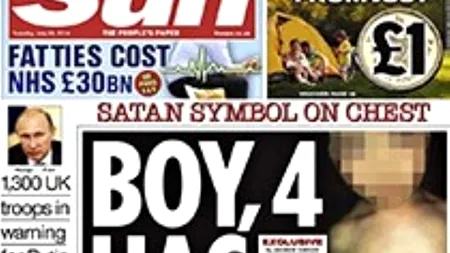 Tabloidele britanice lovesc din nou: „Un băiețel de 4 ani are semnul Diavolului