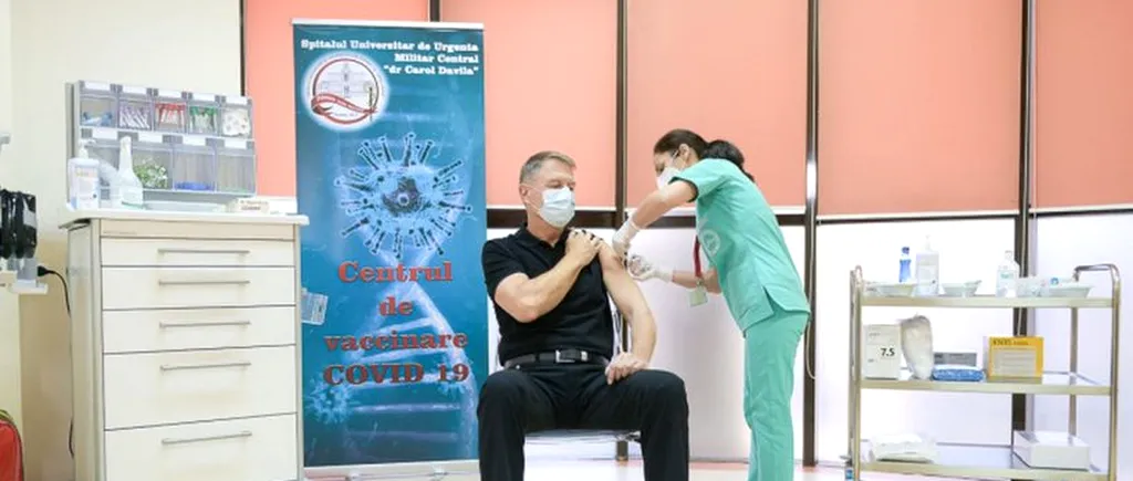 KIaus Iohannis s-a vaccinat cu a treia doză anti-COVID