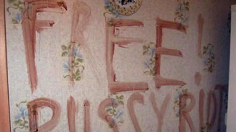 Ucigașul care a scris pe perete mesajul Free Pussy Riot cu sângele victimelor sale a fost prins