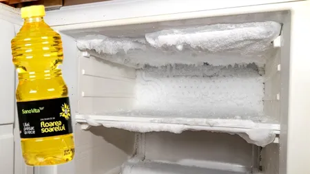 Cel mai tare truc din bucătărie. Cum să scapi de TOATĂ gheața din congelator, folosind doar o sticlă de ulei