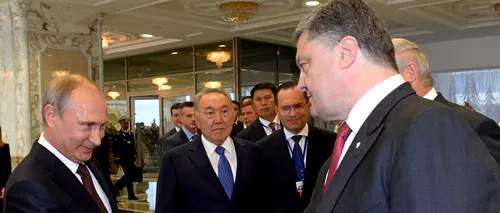 Petro Poroșenko și Vladimir Putin au o întrevedere bilaterală