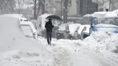 În plină primăvară, într-un loc din România ninge fără încetare de peste 12 ore
