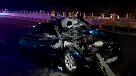 O mamă și fetița ei de doi ani au murit într-un accident cumplit pe autostrada București-Pitești