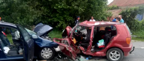 Accident înfiorător în Maramureș. Două mașini s-au ciocnit. Bilanț: 2 morți, între care un copil de doar 12 ani, și 2 răniți