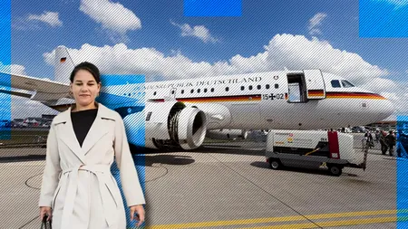 Avionul MINISTRULUI de externe al Germaniei a aterizat de urgență după ce au fost identificate probleme mecanice la doar 3 minute după decolare