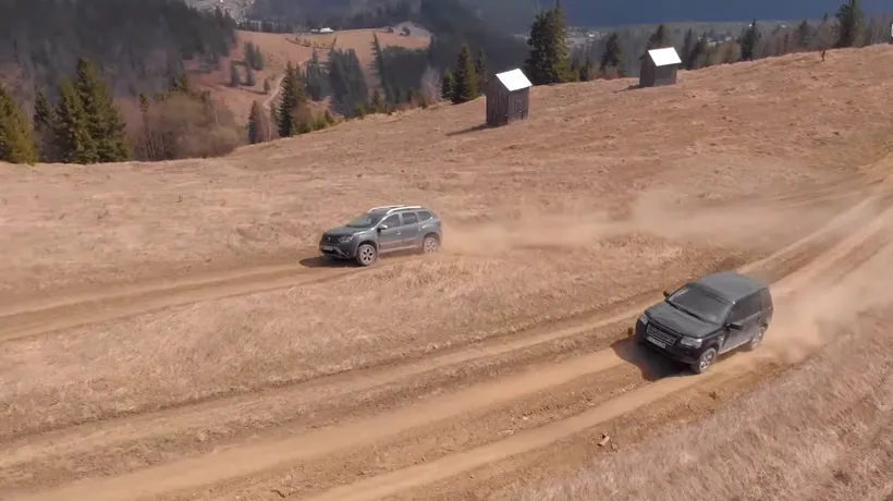 VIDEO. Dacia Duster, test offroad cu Land Rover Freelander 2. Cum s-a descurcat SUV-ul românesc