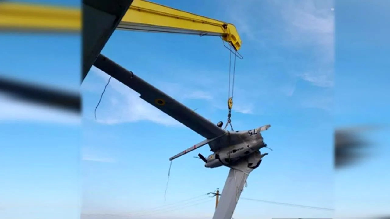 Epava unei drone ucrainene, recuperată din Dunăre între Sulina și Sf. Gheorghe