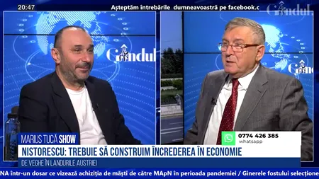 VIDEO | Cornel Nistorescu, jurnalist: „Trebuie să construim încrederea în economie. Avem nevoie de oameni care să conteze în societate”