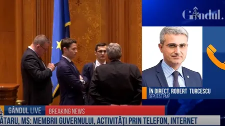 EXCLUSIV GÂNDUL LIVE. Robert Turcescu, PMP: „Băi, fraților, cei care ați fost în Parlament, nu mai mergeți la televiziune!”