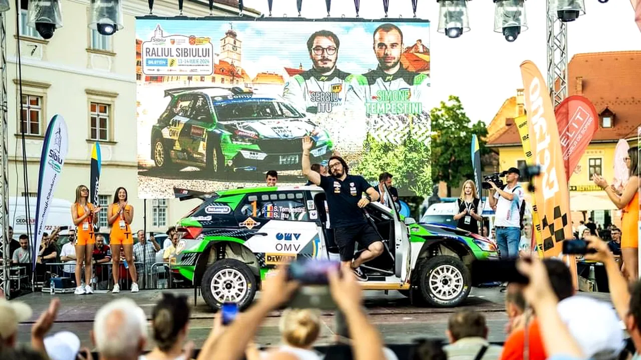 Simone Tempestini se IMPUNE în Raliul Sibiului. E a cincea victorie consecutivă