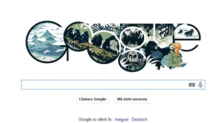 DIAN FOSSEY Google Doodle. DIAN FOSSEY, femeia care și-a dedicat viața animalelor, omagiată de Google